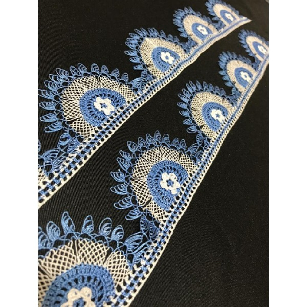 Havlu Kenarı - Iğne Oyası - El Işi MAVİ BEYAZ - 50 x 90 cm - Mavi - Beyaz El / Yüz Havlusu Fiyatı