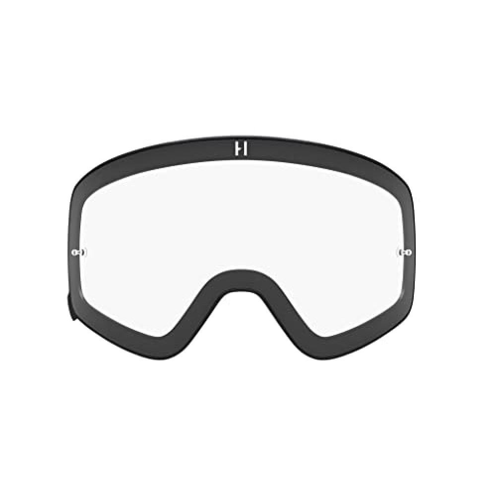 Havoc Racing Infinity Lenses - Interchangeable Magnetic Replacement Lenses for Havoc Goggles - Anti-Fog, Anti-UV, Anti-Scratch Wide Goggle Lens for Skiing, Snowboarding, ATVs, and UTVs (Clear)