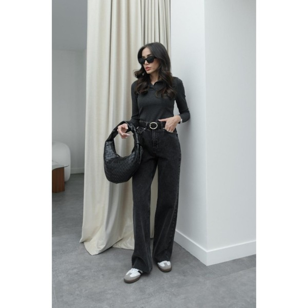 Havoş Siyah Damia Yıkamalı Straight Jean Bayan Jeans / Kot Pantolon Fiyatı