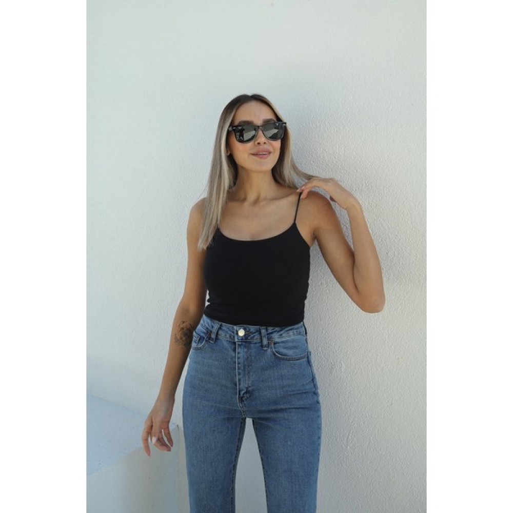 Havoş Siyah Ip Askılı Basic Crop Bluz Fiyatı