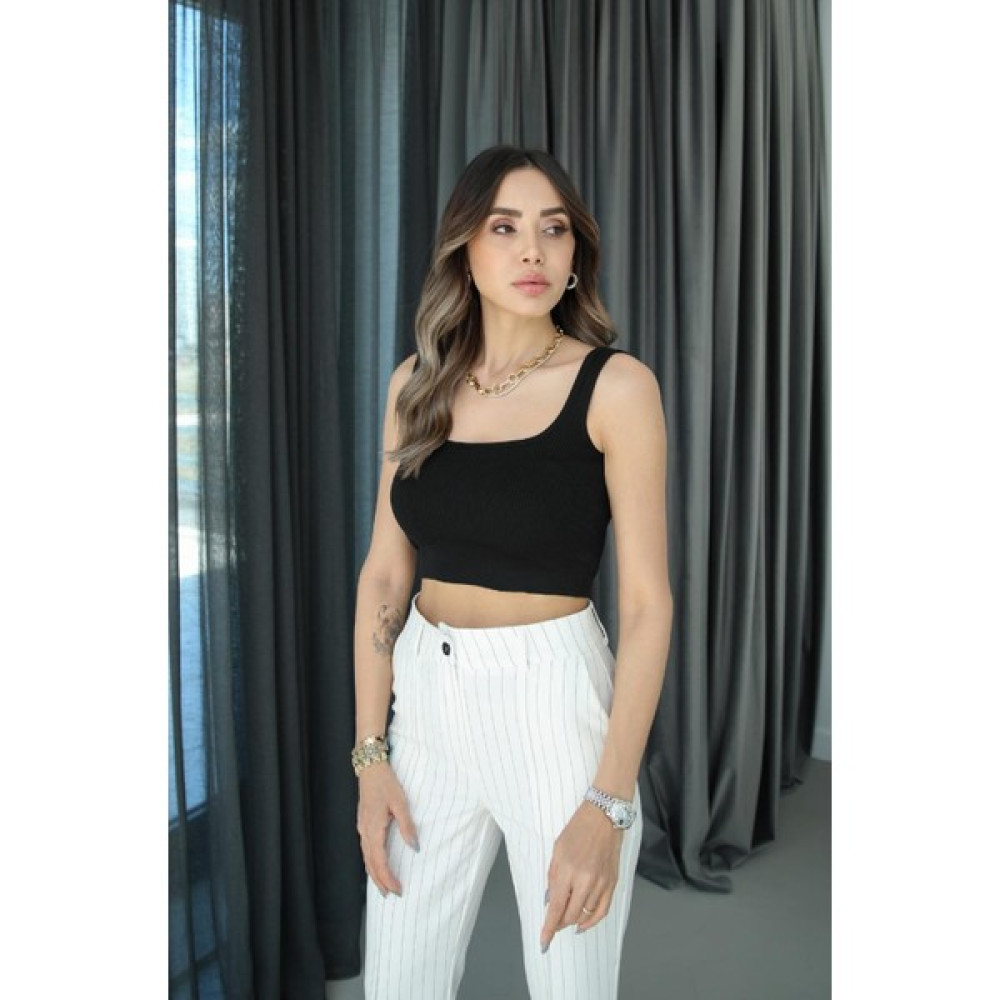 Havoş Siyah U Yaka Crop Top Bluz Fiyatı