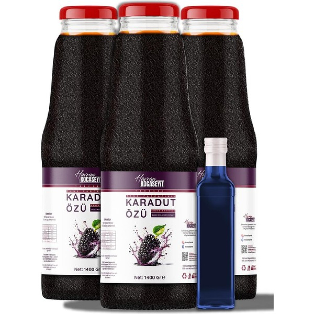 Havran Kocaseyit 3 Adet Karadut Özü 1400 gr + Yaban Mersin Özü 350 gr - 1 kg Diğer Fiyatı