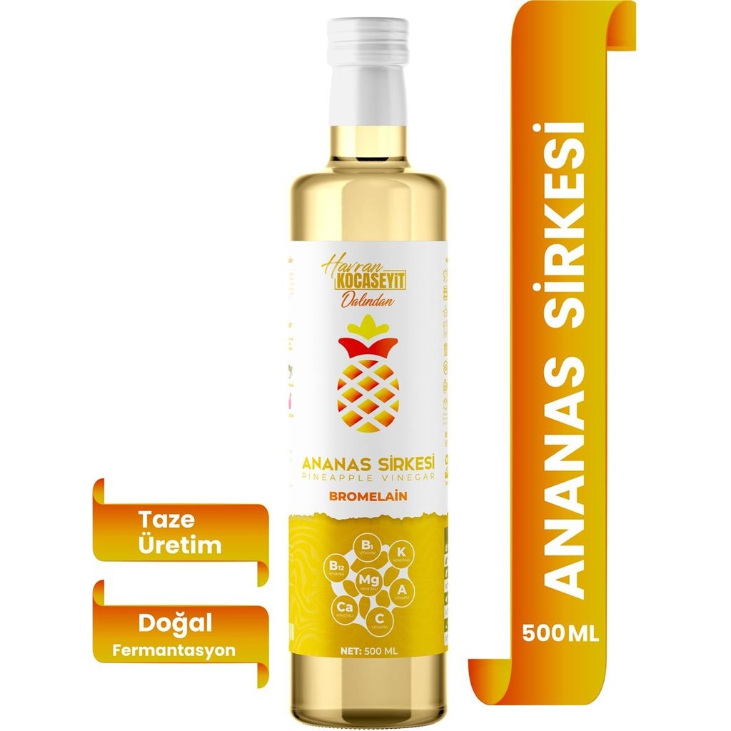 Havran Kocaseyit Bromelain İçeren Ananas Sirkesi 500 ml Diğer Fiyatı