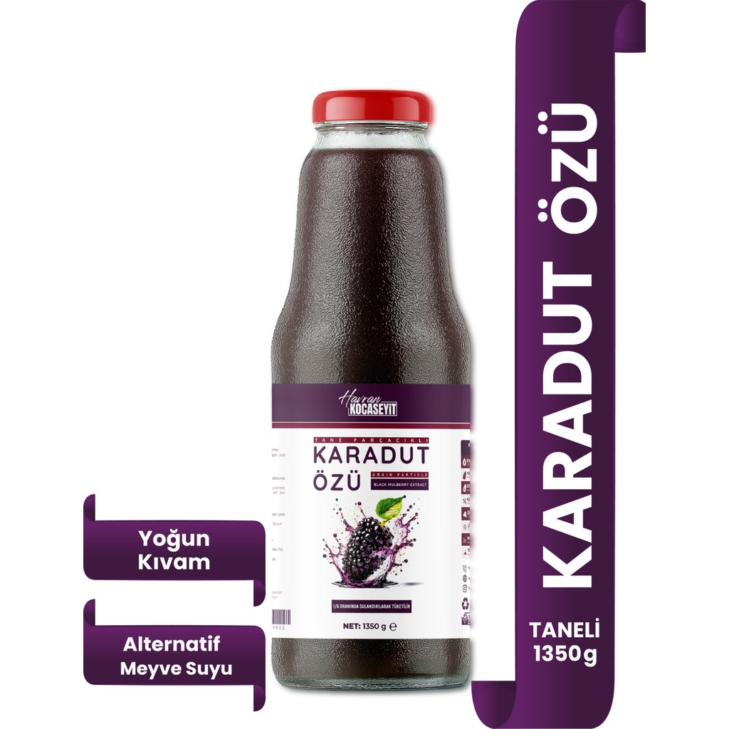 Havran Kocaseyit Tane Parçacıklı Karadut Özü 1,3 kg - 1,3 lt Diğer Fiyatı
