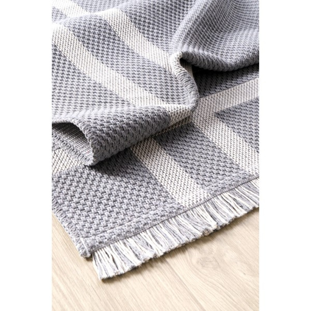 Havvana Home Kaymaz Tabanlı Modern Dokuma Kilim Sisal Halı Çamaşır Makinasında Yıkanabilir Halı - Gri - Krem - 120 x 180 cm Kilim Fiyatı