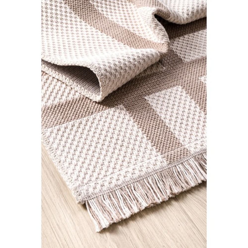 Havvana Home Kaymaz Tabanlı Modern Dokuma Kilim Sisal Halı Çamaşır Makinasında Yıkanabilir Halı - Krem - Bej - 80 x 150 cm Kilim Fiyatı