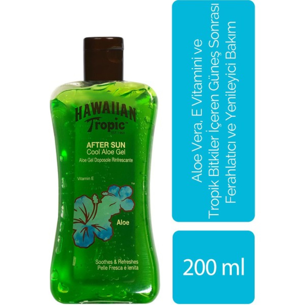 Hawaiian Tropic Aloe Vera, E Vitamini ve Tropik Bitkiler Içeren Güneş Sonrası Ferahlatıcı ve Yenileyici Jel Güneş Sonrası Kremler ve Losyonları Fiyatı