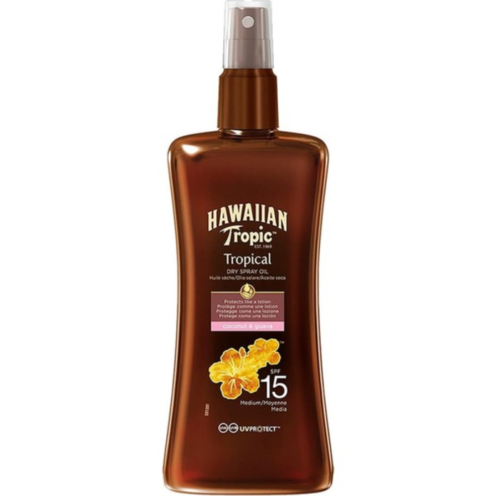 Hawaiian Tropic Dry Spray Oil SPF15 Koruyucu ve Bronzlaştırıcı Kuru Yağ Sprey 200 ml Güneş Kremleri ve Losyonları Fiyatı