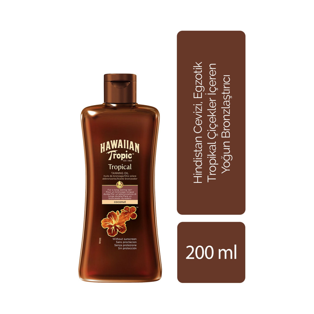 Hawaiian Tropic Hawaııan Tropic Bronzlaştırıcı Yağ 200 Ml Bronzlaştırıcılar Fiyatı