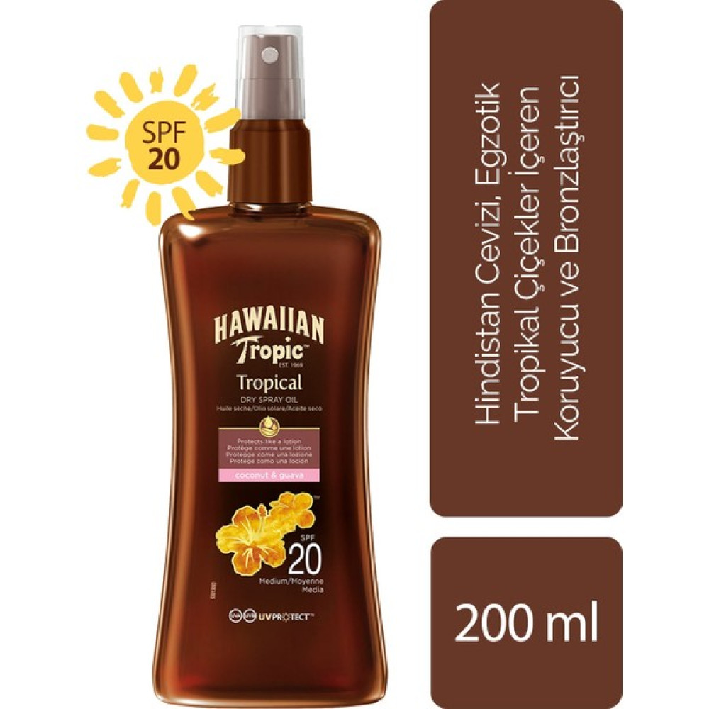 Hawaiian Tropic Protectıve Carrot Oıl SPF20 200ML Oto Boyaları Fiyatı