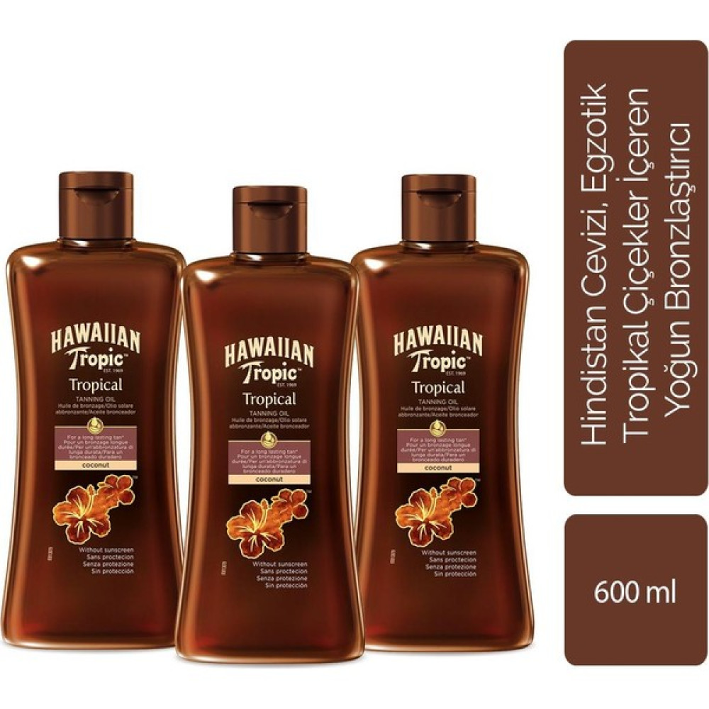 Hawaiian Tropic Yoğun Bronzlaştırıcı Yağ 3'lü Avantaj Paketi Oto Boyaları Fiyatı