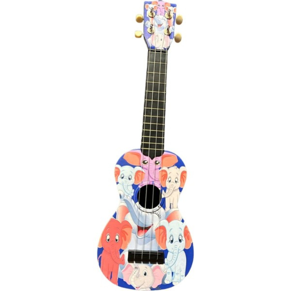 Hawiian Soprano Ukulele Fil Desen Kapak - Mor - ÇOK RENKLİ Telli Çalgılar Fiyatı