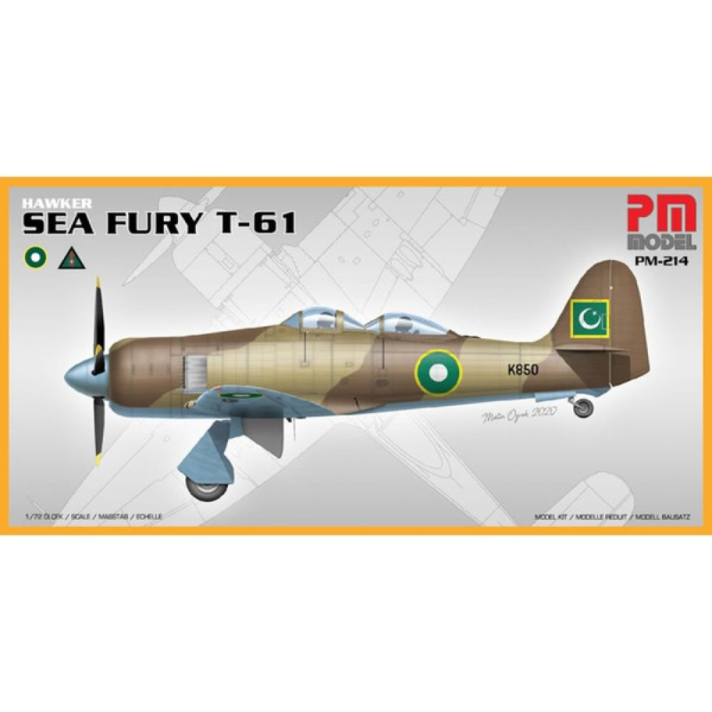 Hawker Sea Fury T-61 Pm Model Avcı-Eğitim Uçağı Demonte Plastik Maketi Maket Fiyatı