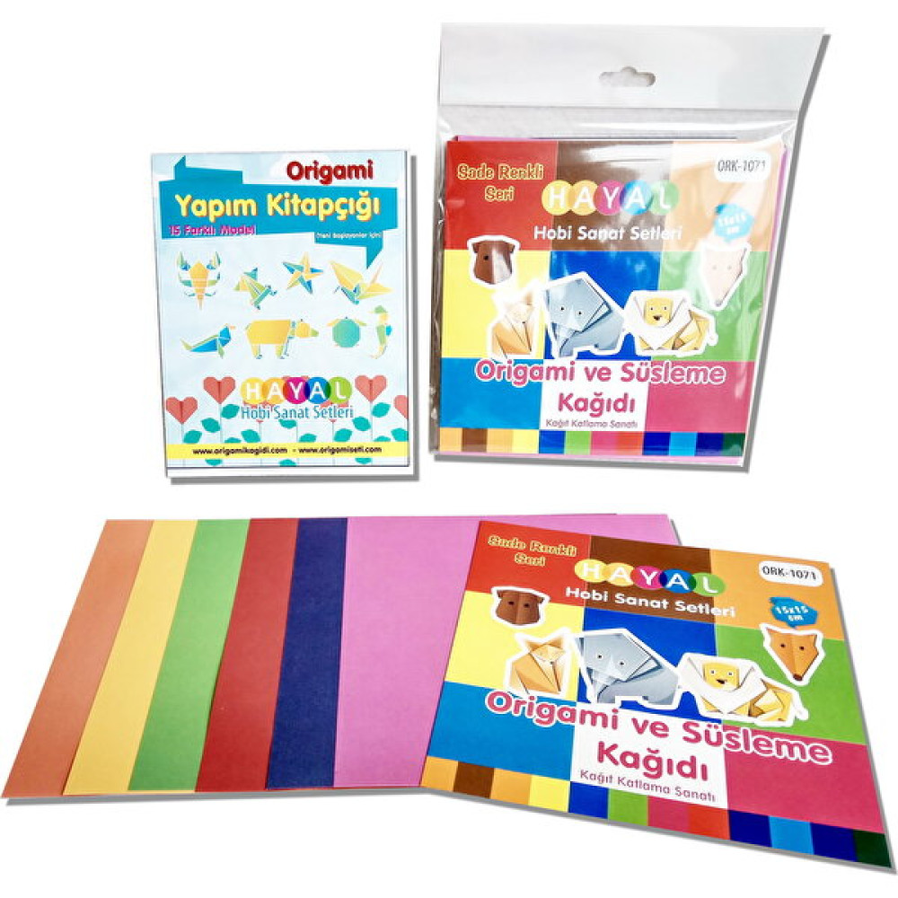 Hayal Hobi Origami Kağıdı Sade Renkli Yardımcı Malzeme Fiyatı
