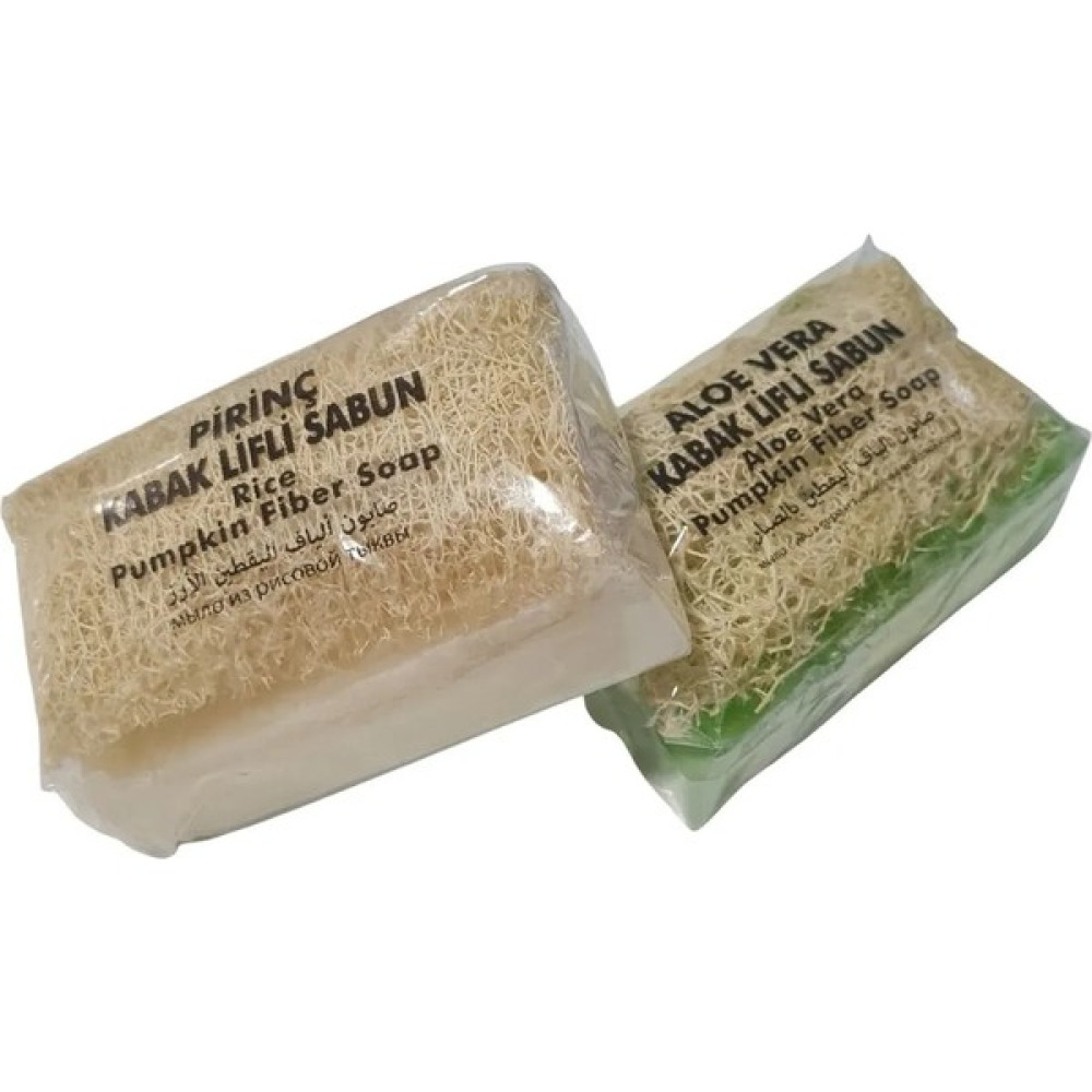 Hayalavm 2'li Paket Doğal Kabak Lifli Aloe Vera ve Doğal Kabak Lifli Pirinç Özlü Sabun Sabunlar Fiyatı