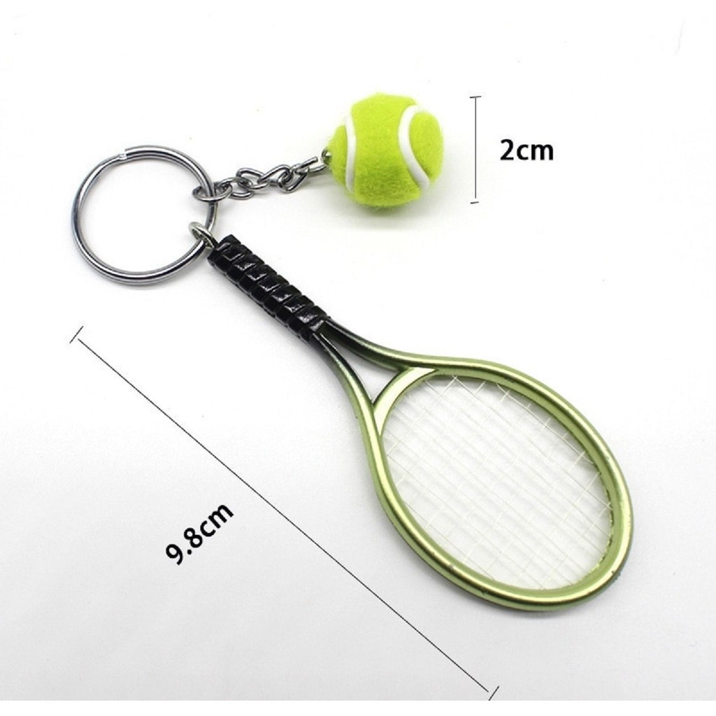 Hayalim Kapımda Buffer® Gerçekçi Tenis Raketi Tasarımlı Şık Anahtarlık Kolye Çanta Süsü Tennis Keychain - Yeşil Anahtarlık Fiyatı