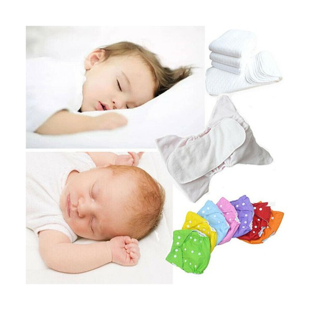 Hayat 6pcs Ayarlanabilir Yıkanabilir Bebek Bezi 10PCS Bebek Bezi (Yurtdışında Gelen)(Yurt Dışından) - 0 - 12 Ay - Renkli Bebek Alt Açma Minderi Fiyatı