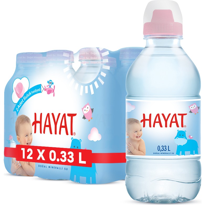 Hayat Küçük Çocuklara Özel Ambalajlı Su 12x330 ML - Metal Filtre Su Fiyatı