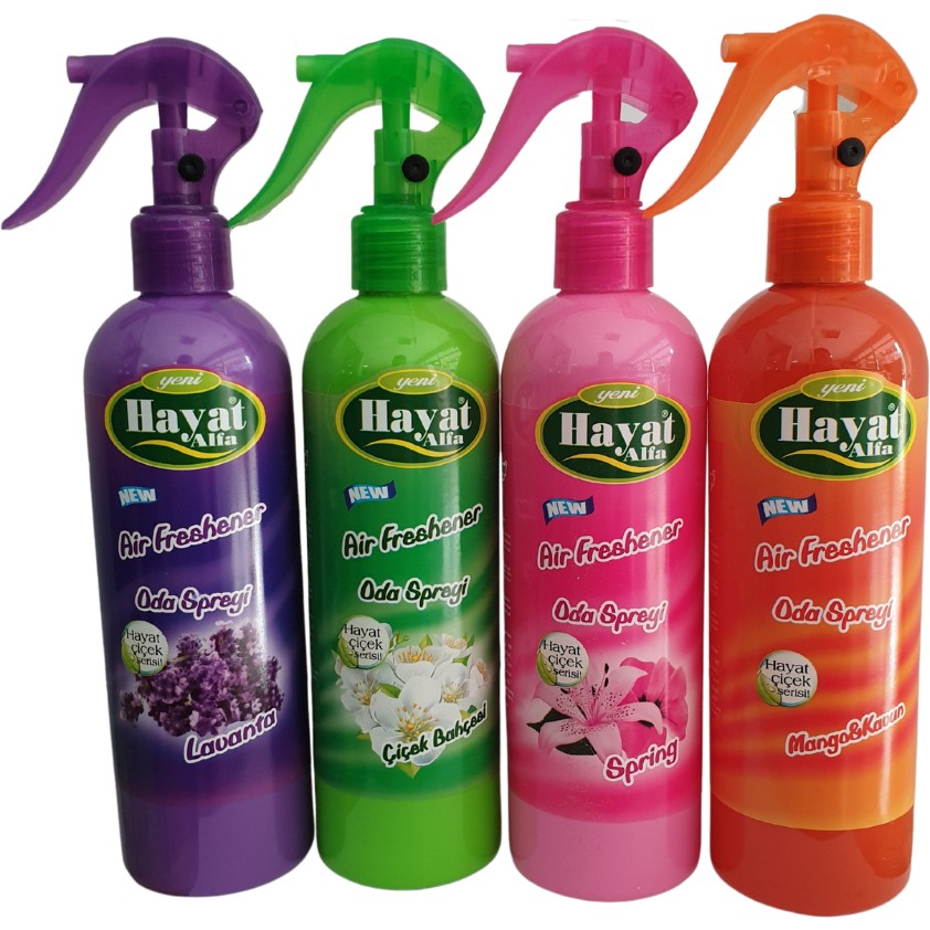 Hayat Oda Kokusu Sprey 350 ml 4 Çeşit Avantajlı Paket Diğer Fiyatı