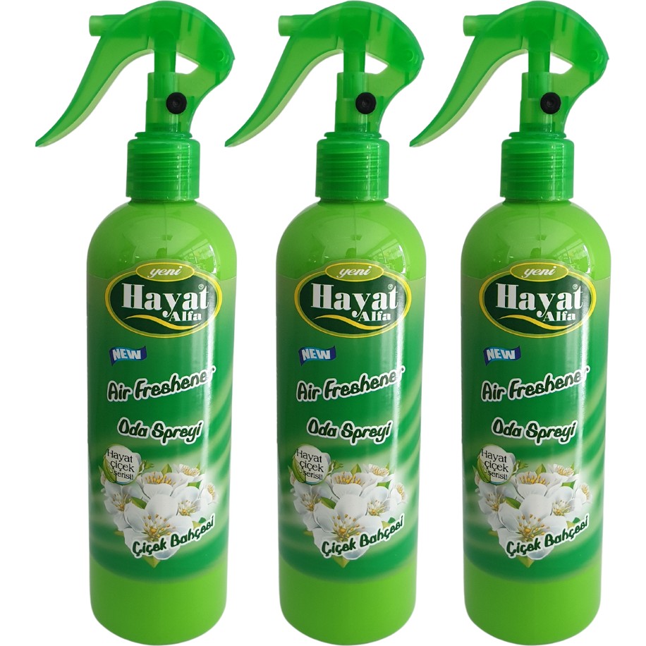 Hayat Oda Kokusu Sprey 350 ml Çiçek Bahçesi 3 Adet Oda Kokusu Fiyatı