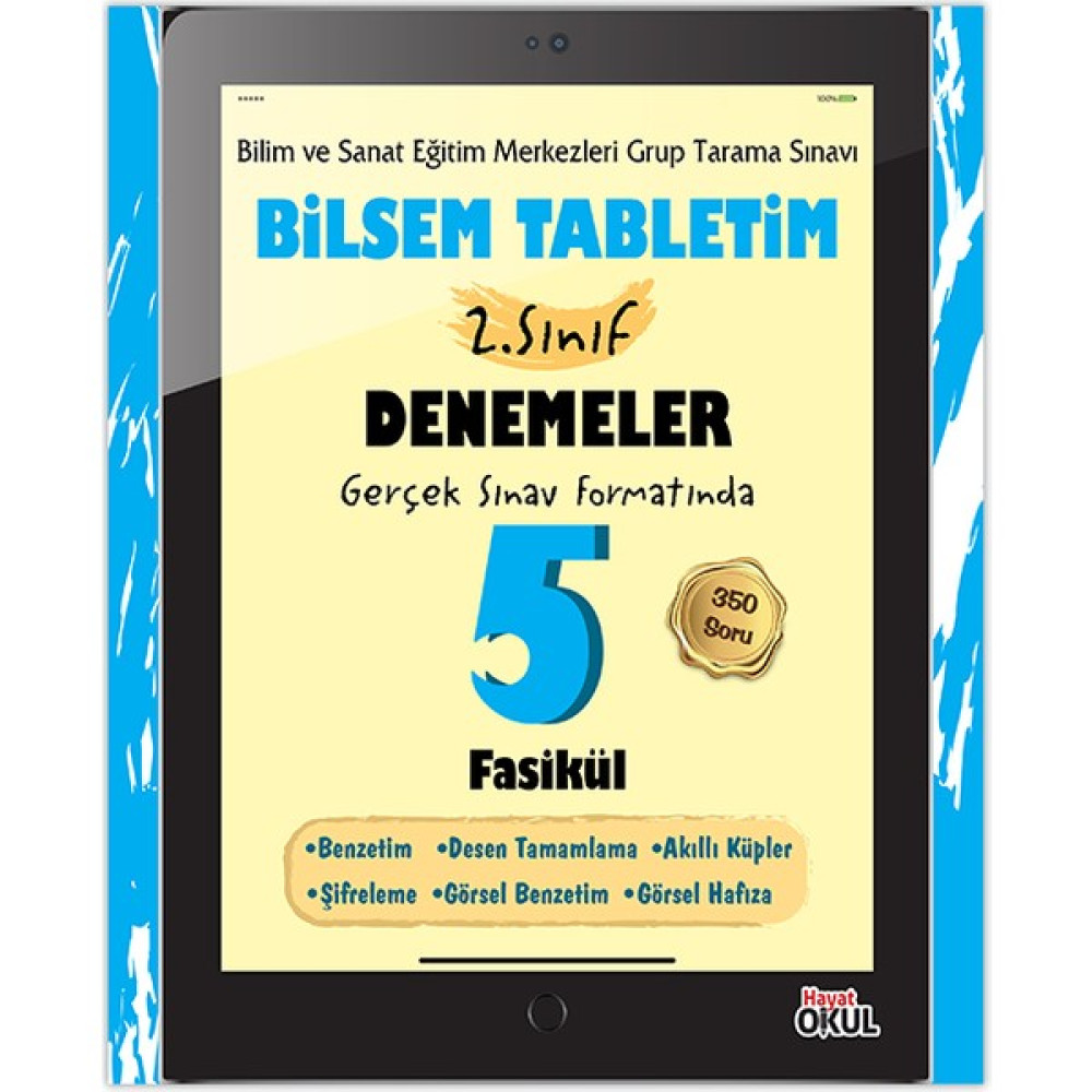 Hayat Okul Yayınları Bilsem Tabletim 2. Sınıf Denemeler 5 Fasikül Kaynak Kitapları Fiyatı