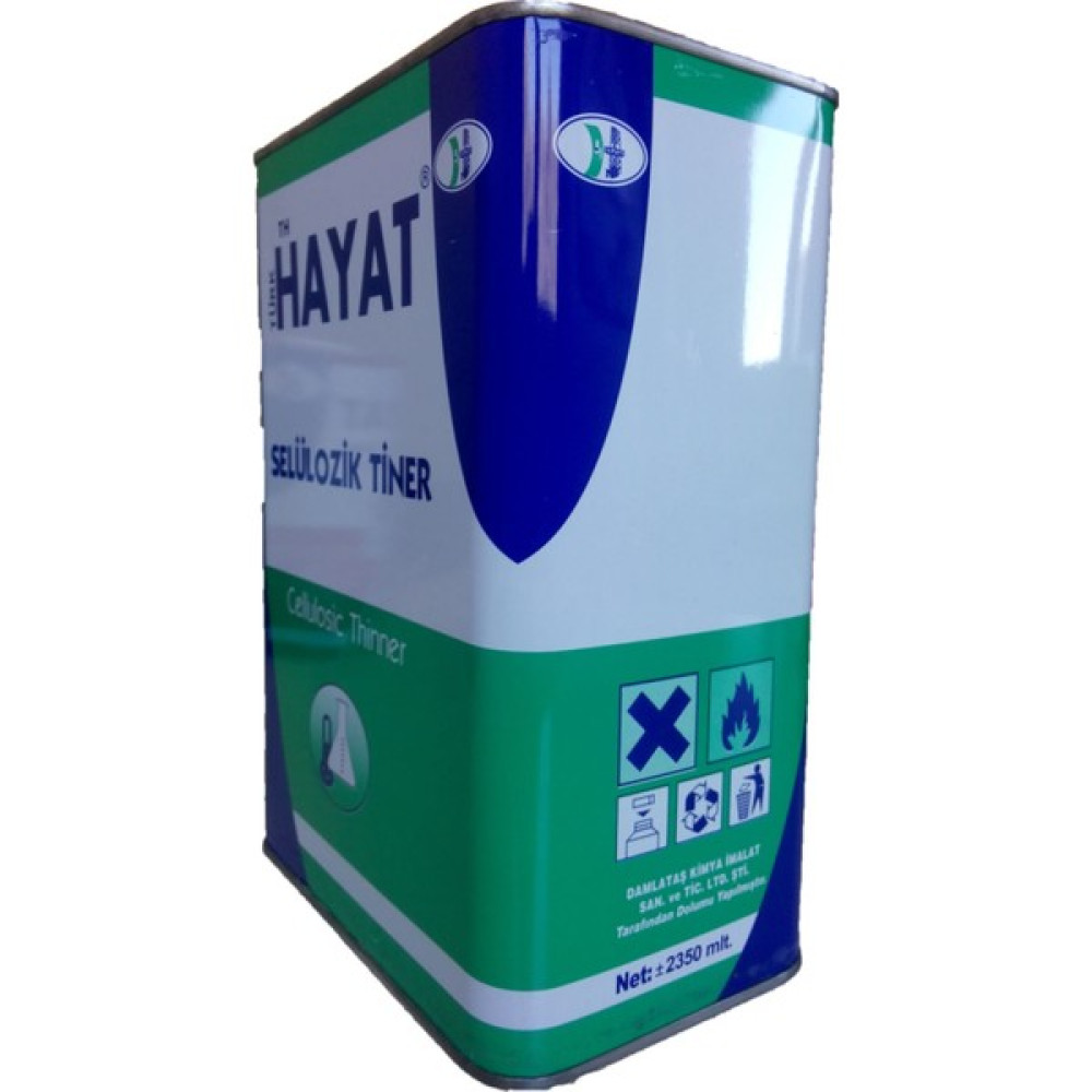 Hayat Selülozik Tiner 2,5 Lt Boya Malzemeleri Fiyatı