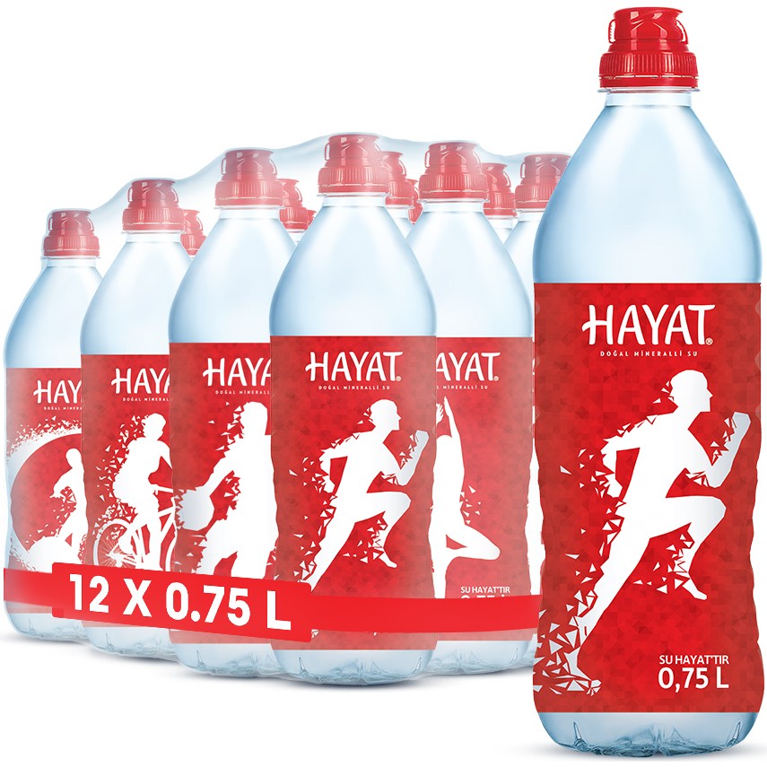 Hayat Sporcu Kapak Su 12X750 ml Su Fiyatı