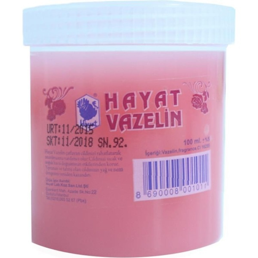 Hayat Vazelin Pembe 100 Ml Nemlendiriciler Fiyatı