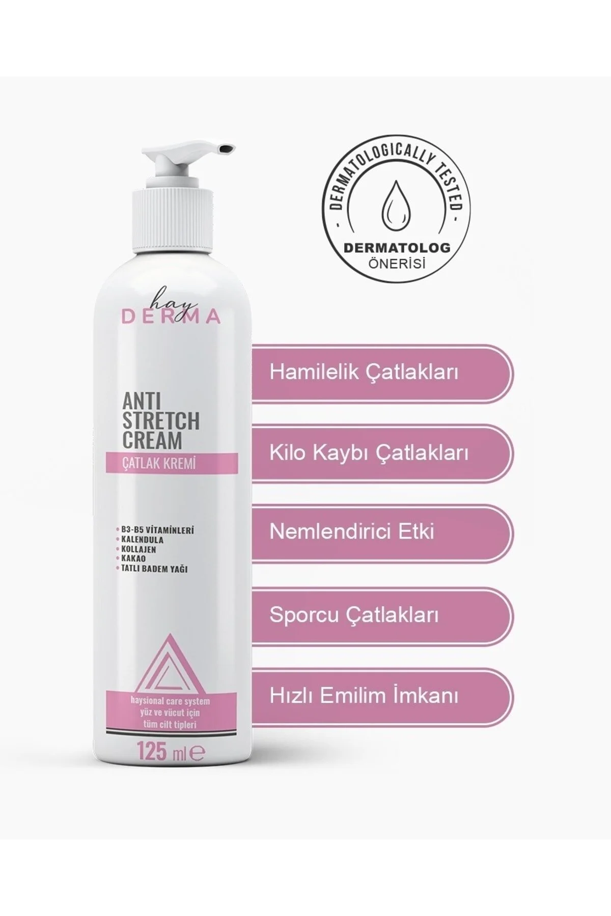 Hayderma Çatlak Karşıtı Ve Yoğun Nemlendirici Onarıcı Krem (hamilelik Ve Sporcu Çatlakları) 125 Ml" Anne Bakım ve Kozmetik Fiyatı