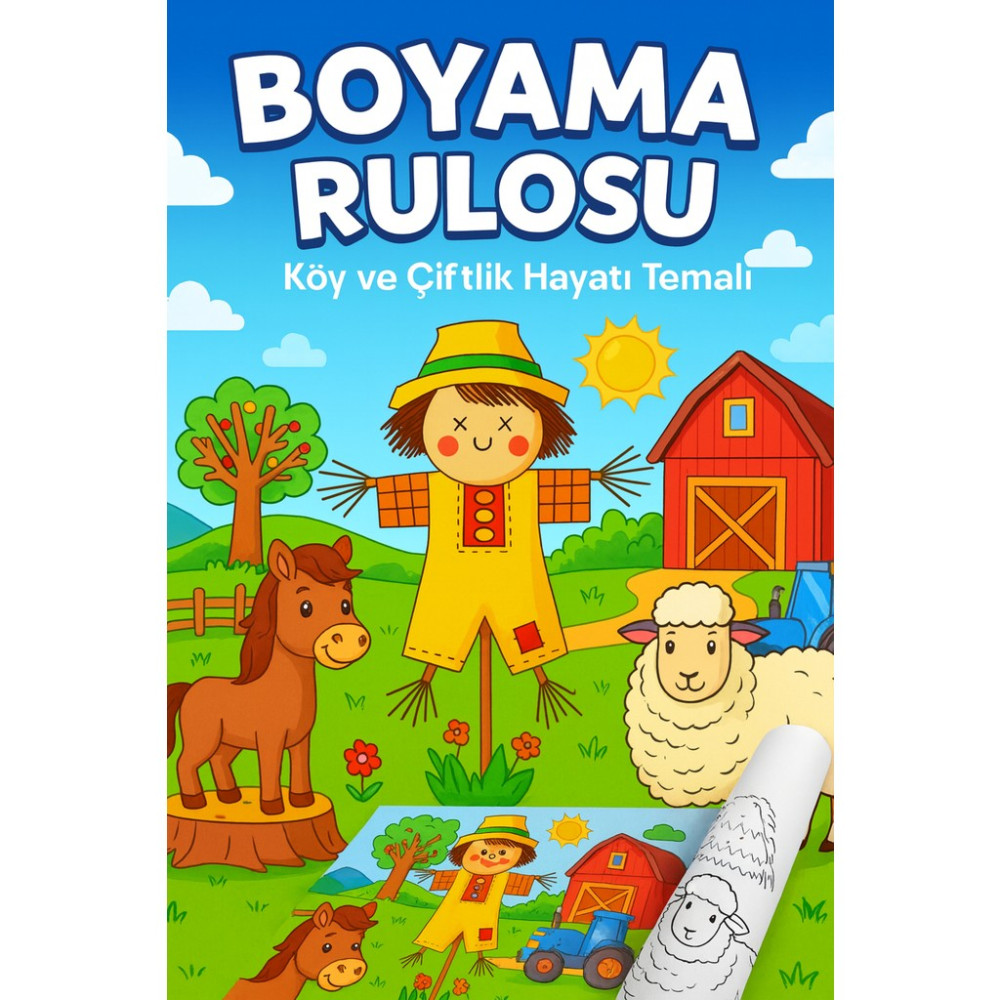 Haydi Dekor Köyümü Boyuyorum Eğleniyorum ve Öğreniyorum Boyama Rulosu 5 Metre Aktivite Diğer Fiyatı