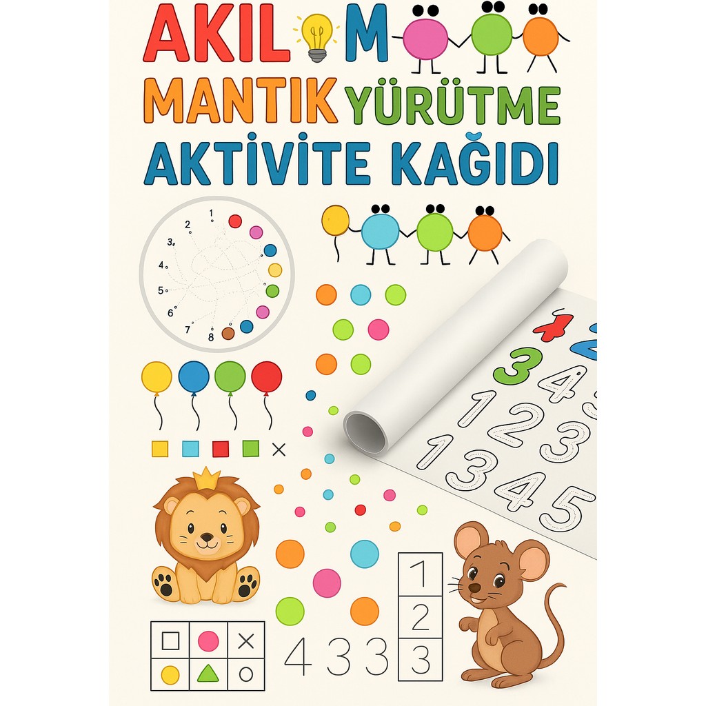 Haydi Dekor Mantık Oyunları ve Etkinlik Rulosu – 4 Metre Dev Eğitici Aktivite Kağıdı | Çocuklar Için Dikkat Geliştirme, Labirent, Eşleştirme,... Diğer Fiyatı