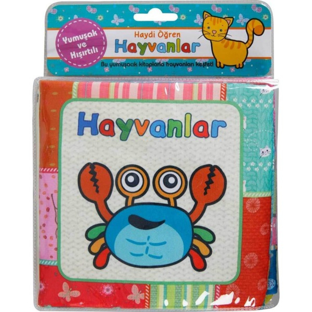 Haydi Öğren Hayvanlar Kumaş Hışır Kitap Bez Kitap Okul Öncesi Eğitici & Öğretici Kitaplar Fiyatı