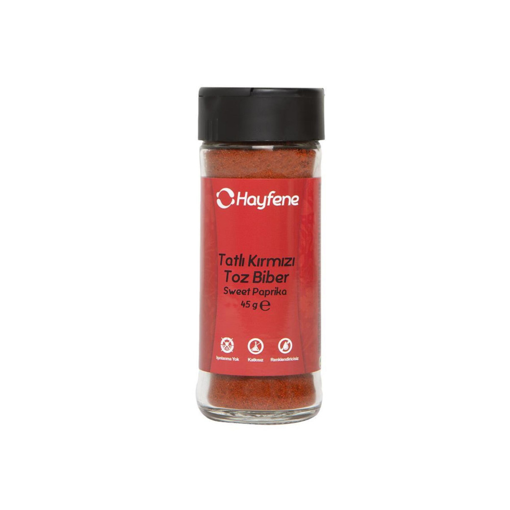 Hayfene Tatlı Kırmızı Biber 45 gr Baharat Fiyatı