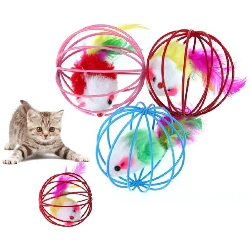 Hayhay Petshop Kafesli Fare Oyuncak Kedi ve Köpek Oyuncağı - Çok Renkli Oto Boyaları Fiyatı