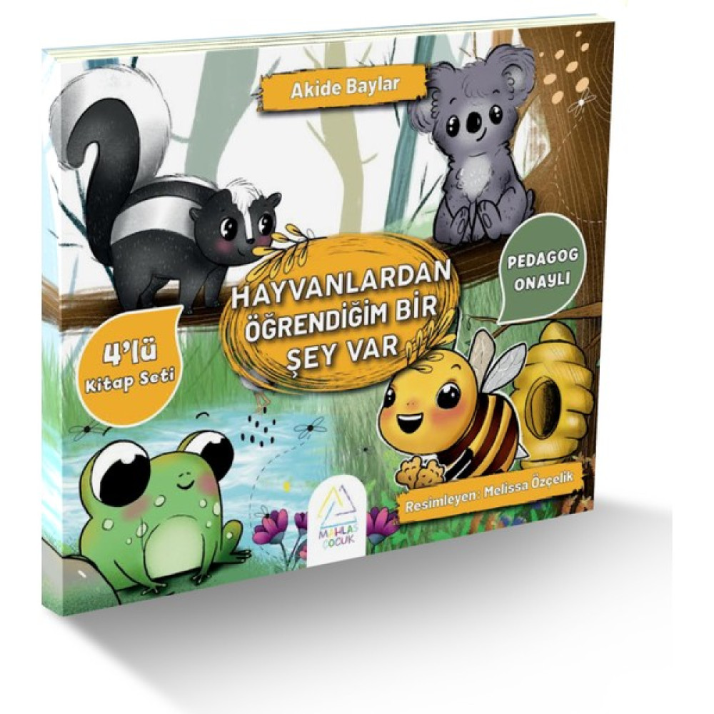 Hayvanlardan Öğrendiğim Bir Şey Var ( 4 Kitaplık Set ) - Akide Baylar Çocuk Masal Fiyatı
