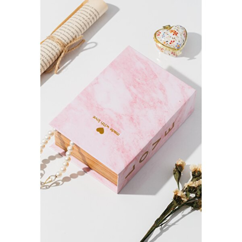 Hayveys Pembe Love Yazılı Mini Kitap Kutu Takı Aksesuar Organizer Eşya Saklama Kutusu Fiyatı