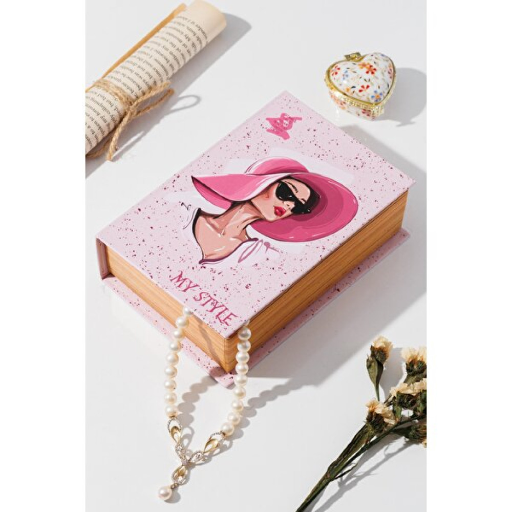 Hayveys Şapkalı Kadın My Style Mini Kitap Kutu Takı Aksesuar Organizer Eşya Saklama Kutusu Fiyatı