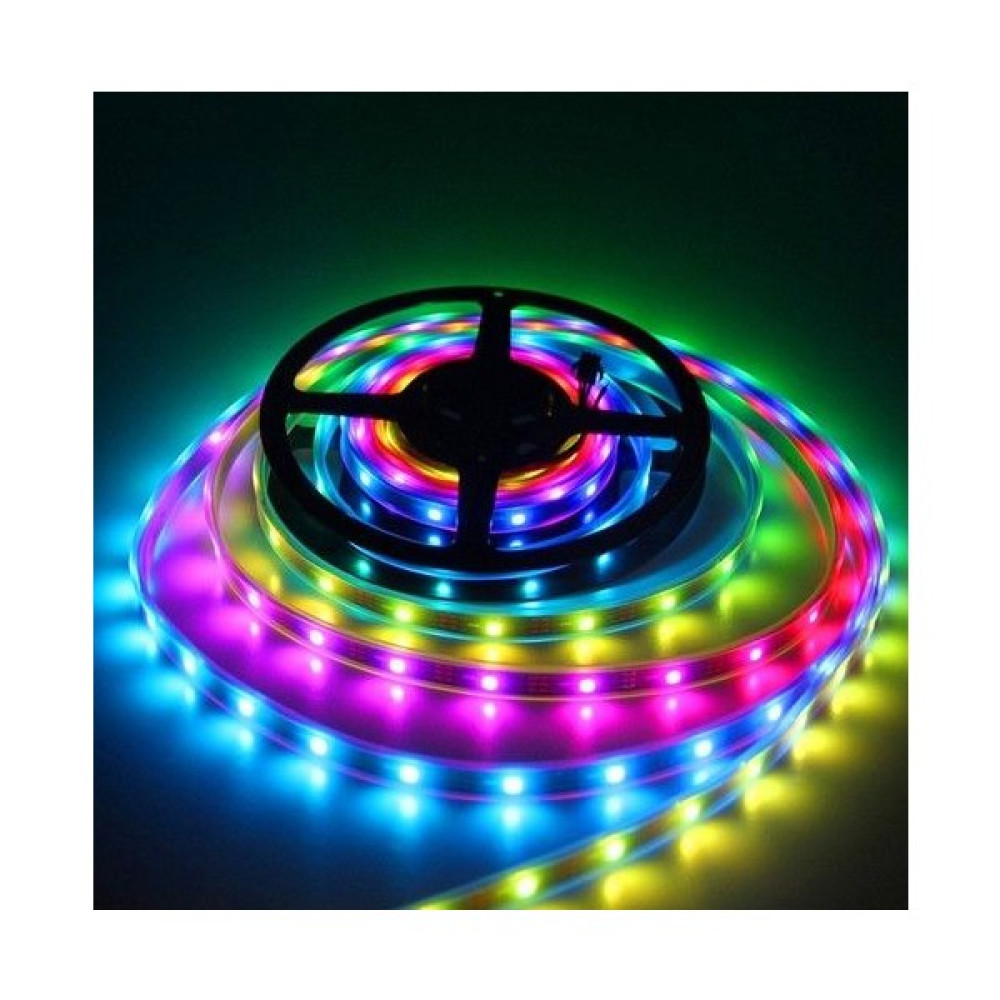 Hazar Led 5V Adreslenebilir WS2812B Argb Pixel Şerit M:60 LED 1m Magic LED - 1 m - Renkli Led Aydınlatmalar Fiyatı