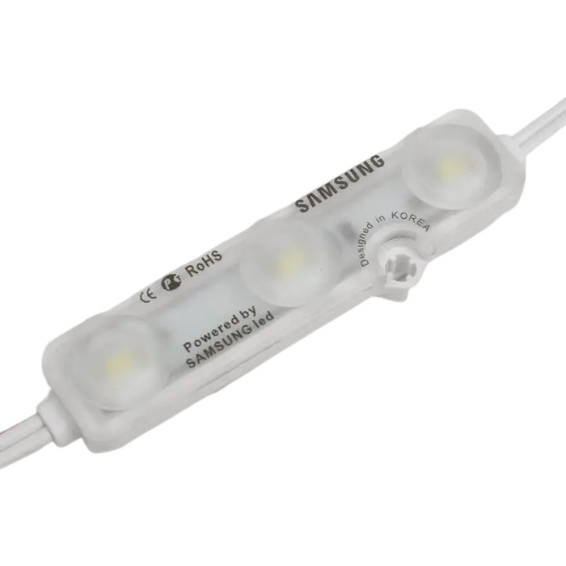 Hazar Led Samsung 3'lü Mercekli Modül Led 12 Volt Beyaz (10 Adet) Led Aydınlatmalar Fiyatı