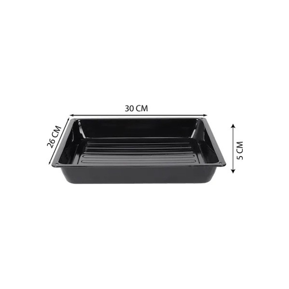 Hazarpazar Emaye Fırın Tepsisi Kare 30X26X5 cm Tepsiler / Fırın Kapları Fiyatı