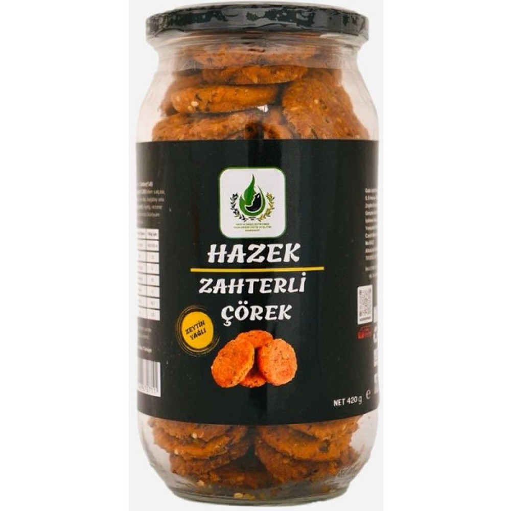 Hazek Kadın Kooperatifi Zeytinyağlı Zahterli Çörek - 400 gr Diğer Fiyatı