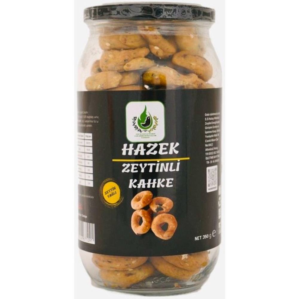 Hazek Kadın Kooperatifi Zeytinyağlı Zeytinli Kahke 350 gr Diğer Fiyatı