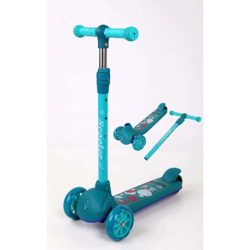 HB-LZQ Çocuk Katlanır Flaş Tekerlekli Pedallı Scooter (Yurt Dışından) Scooter Fiyatı