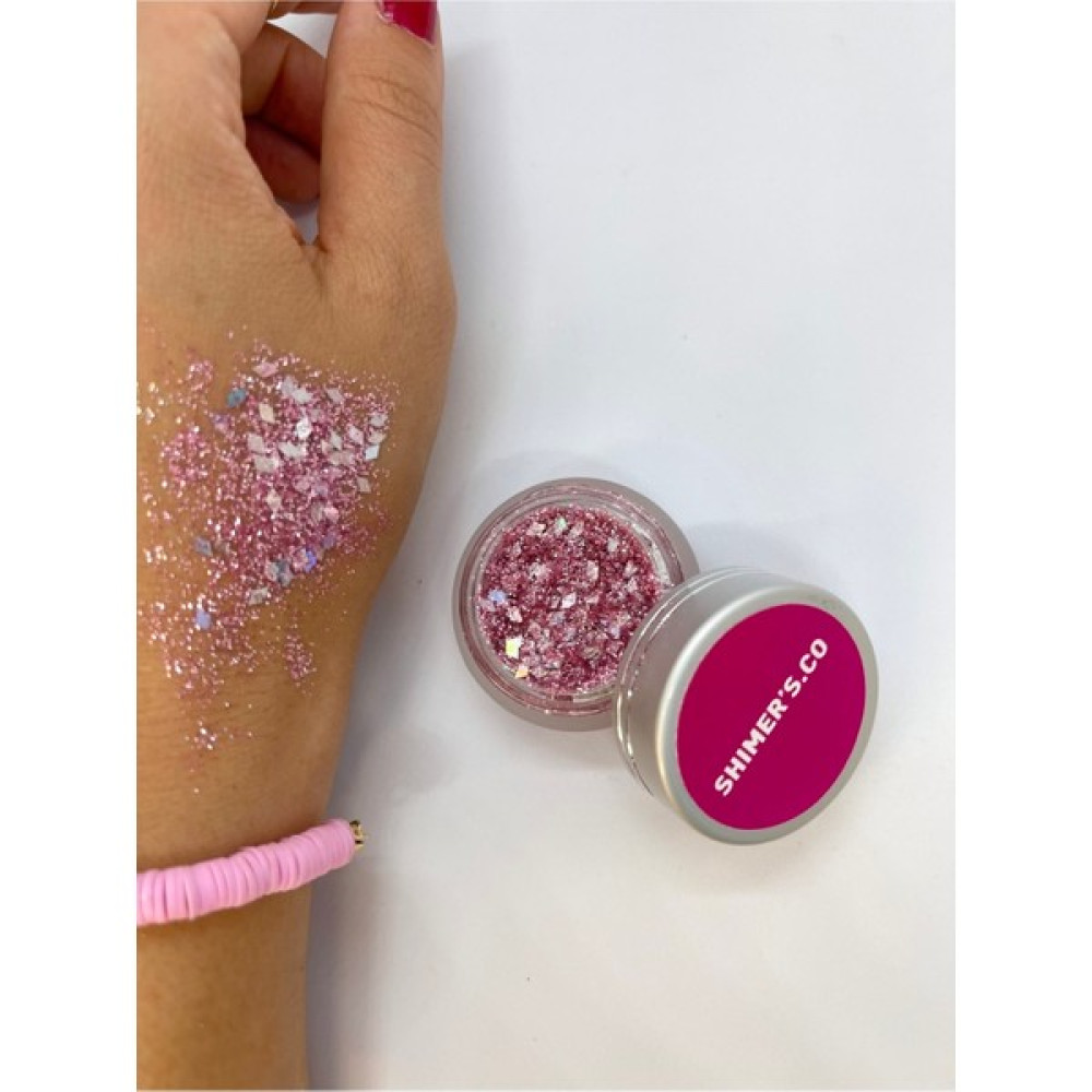 Hb Tasarım Metalik Işıltılı Pembe Sim Glitter FAR10 gr - Glitter Göz Farı - Vücut Simi - Epoksi Glitter - Göz Farı Fiyatı