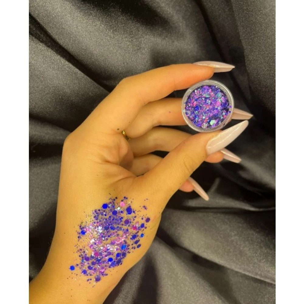 Hb Tasarım Parlak Glitter Jel Far Simli Jel Far Mor Göz Farı Fiyatı