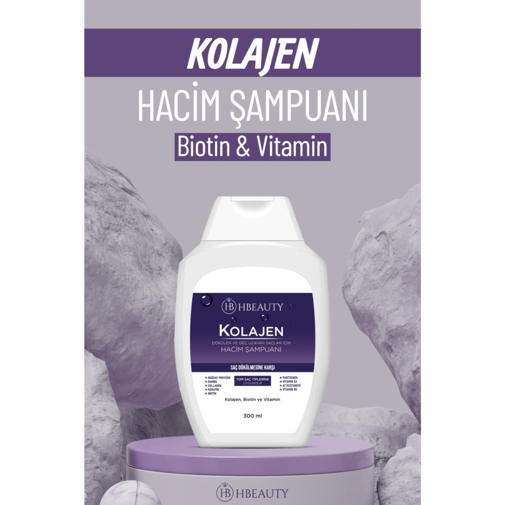 HBEAUTY Kolajen Ve Keratin Saç Dökülmesine Karşı Hızlı Sac Uzatan Dolgunlaştırıcı Onarıcı Besleyici Şampuan Şampuan ve Saç Kremi Fiyatı