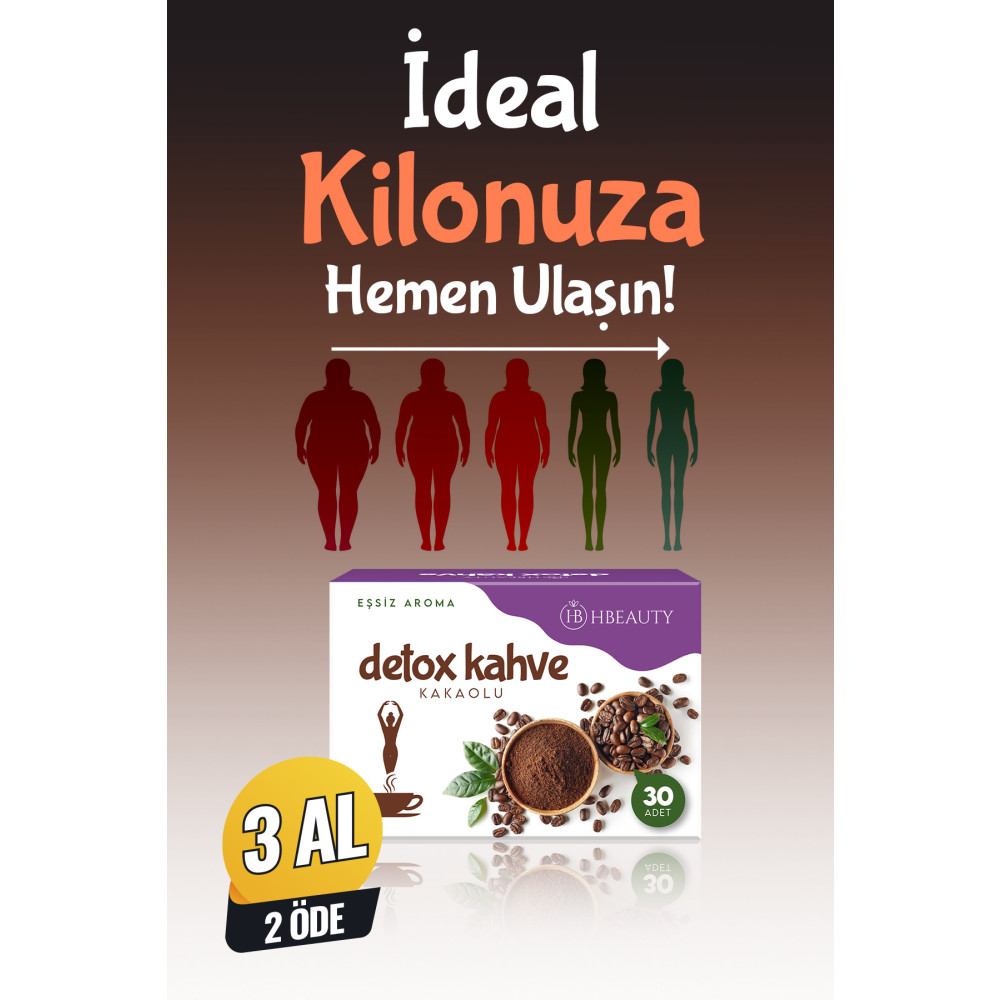 HBEAUTY Zayıflama Kilo Vermeye Yardımcı Hindiba Diyet Detoks Kahvesi 1 Aylık Kullanım 30 Şase Kahve Fiyatı