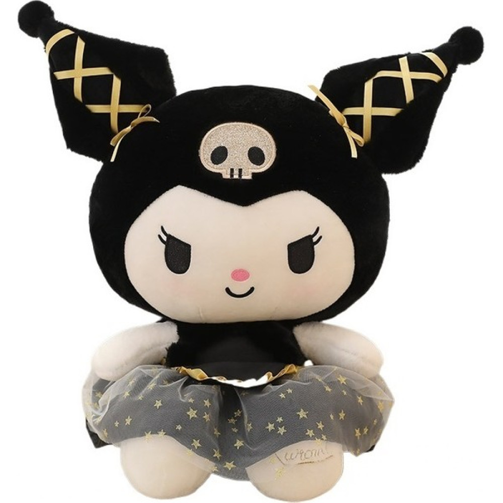 Hblgc 50CM Kuromi Bebek Kt Kedi Peluş Oyuncak (Yurt Dışından) - Açık Pembe - Siyah Peluş Oyuncaklar Fiyatı