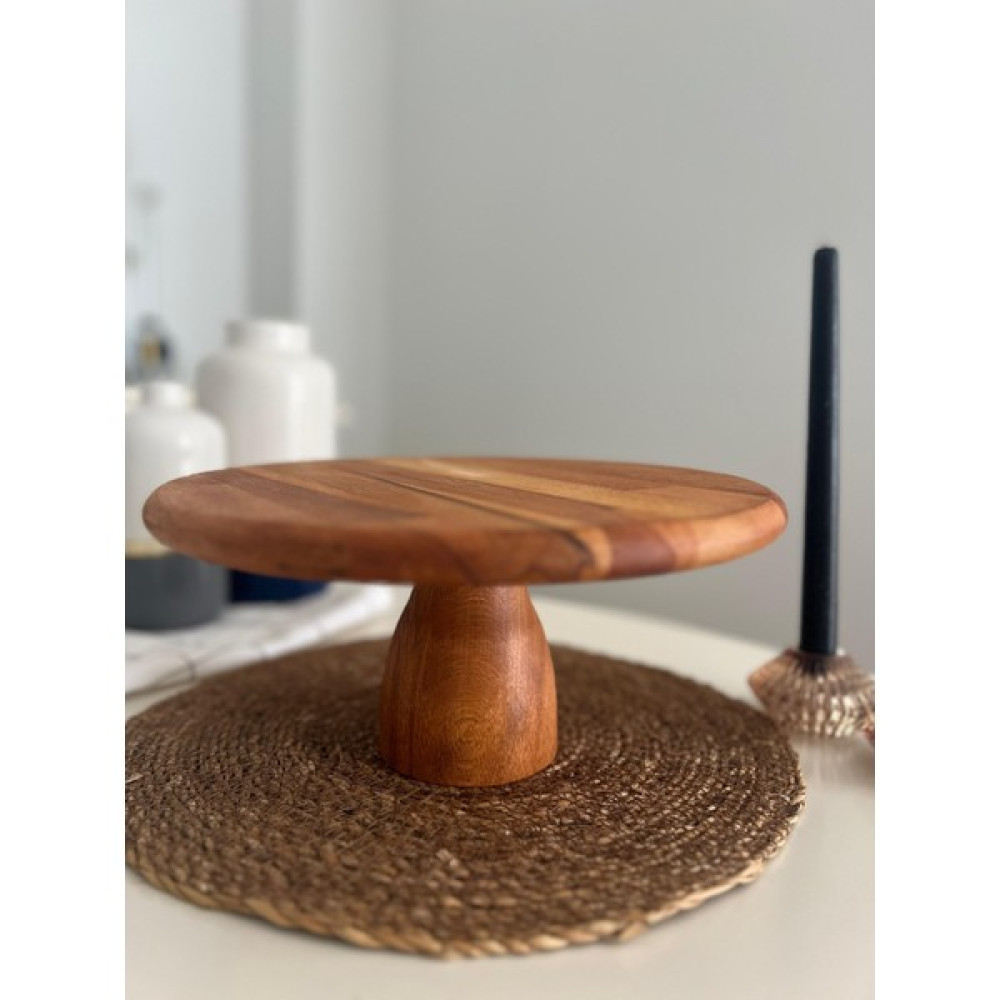 Hbs Art Design Ayaklı Ahşap Pasta Sunum Tahtası 29 cm %100 Kayın Ağacı Mutfak Gereçleri Fiyatı