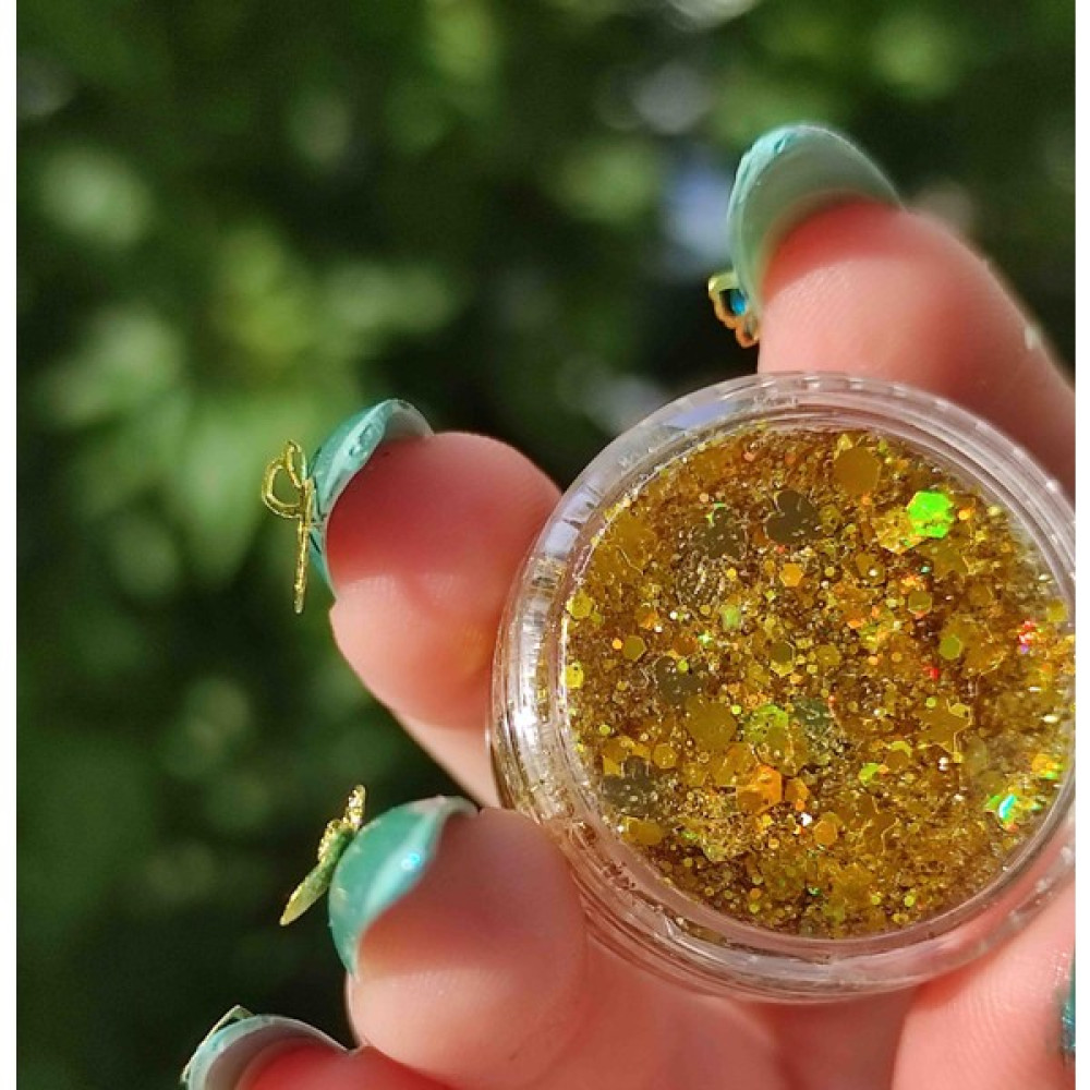 Hbtasarim Glitter Jel Far Simli Yüz ve Vücut Simi - Gold Göz Farı Fiyatı